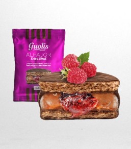 Alfajor Relleno De Dulce De Leche Y Frambuesa